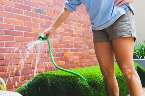 How to clean artificial grass