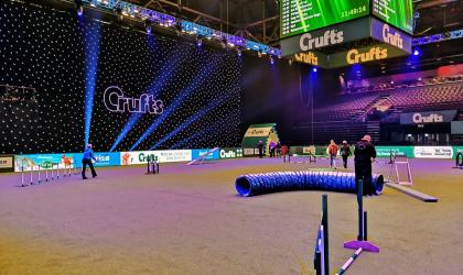 Pedigree Lawn Installation at Crufts dog show at the NEC in Birmingham 2020