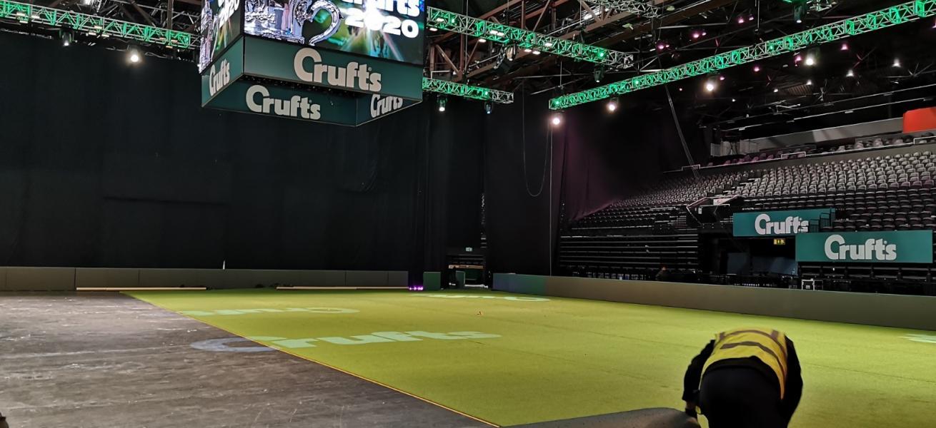 Pedigree Lawn Installation at Crufts dog show at the NEC