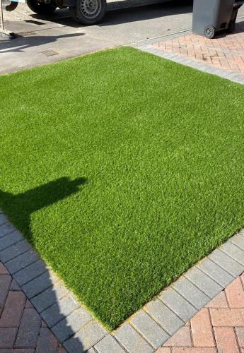 Supreme Lawn Installation to Two Front Gardens in Gravesend, Kent