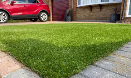 Supreme Lawn Installation to Two Front Gardens in Gravesend, Kent